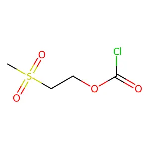 Carbonochloridic acid, 2-(methylsulfonyl)ethyl ester structure