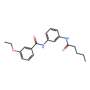 3-ethoxy-N-[3-(pentanoylamino)phenyl]benzamide structure