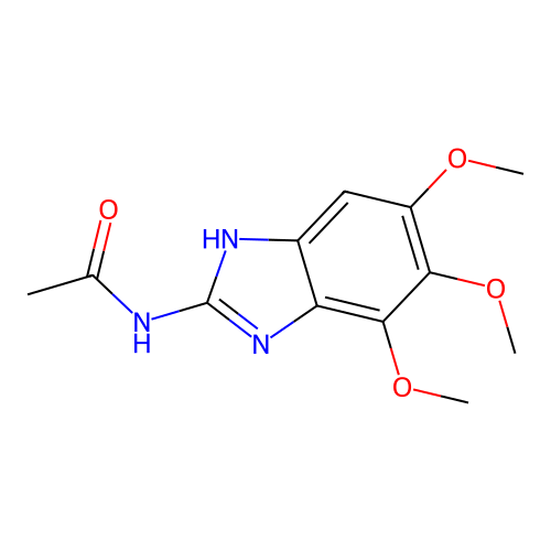 Acetamide, N-(4,5,6-trimethoxy-1H-benzimidazol-2-yl)- structure