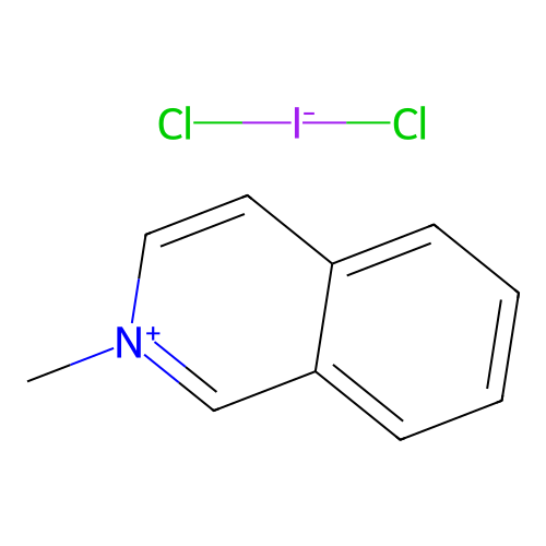 2-Methylisoquinolinium chloroiodate structure