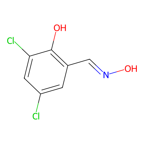2,4-Dichloro-6-[(hydroxyimino)methyl]phenol structure