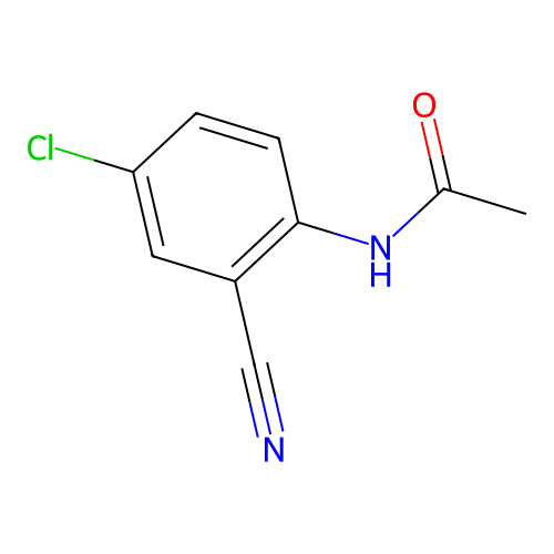 N-(4-chloro-2-cyanophenyl)acetamide structure