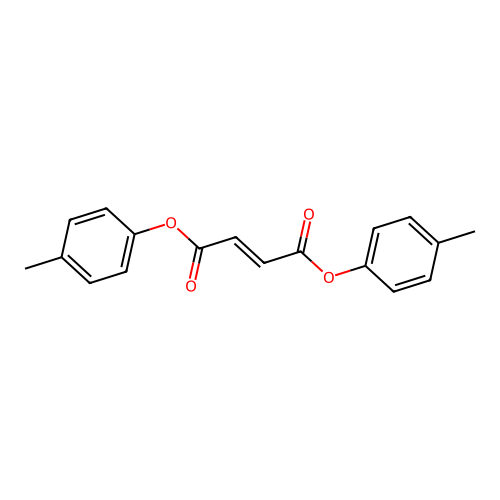bis(4-methylphenyl) (E)-but-2-enedioate structure