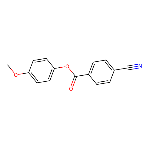 (4-Methoxyphenyl) 4-cyanobenzoate structure