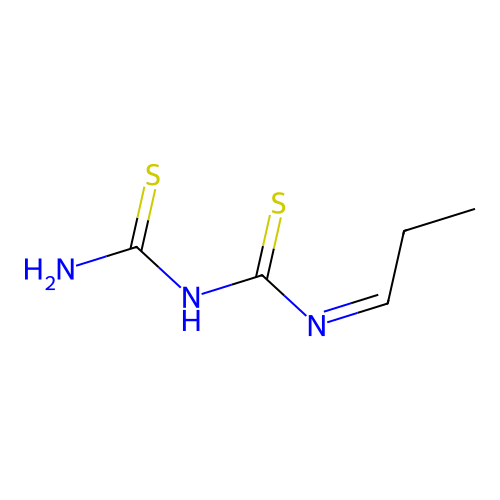 1-Propylidene-2,4-dithiobiuret structure