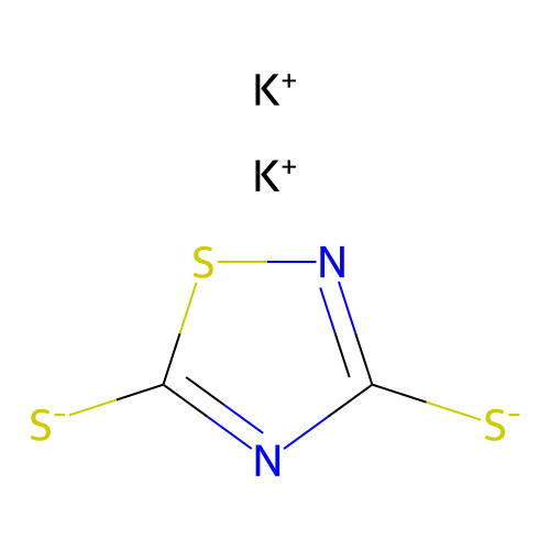 1,2,4-Thiadiazolidine-3,5-dithione, potassium salt (1:2) structure
