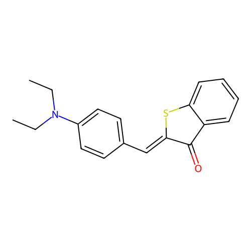 2-[[4-(Diethylamino)phenyl]methylidene]-1-benzothiophen-3-one structure