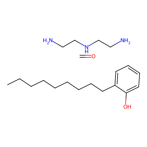 N'-(2-aminoethyl)ethane-1,2-diamine;formaldehyde;2-nonylphenol structure