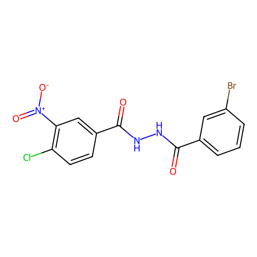 N'-(3-bromobenzoyl)-4-chloro-3-nitrobenzohydrazide structure