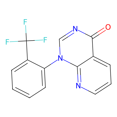 1-[2-(trifluoromethyl)phenyl]pyrido[2,3-d]pyrimidin-4(1H)-one structure
