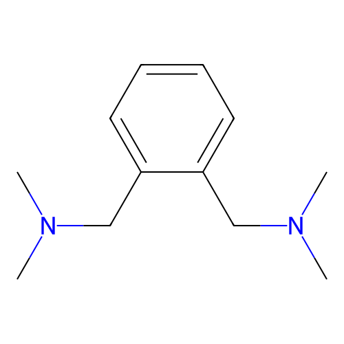 Benzenedimethanamine, N,N,N',N'-tetramethyl- structure