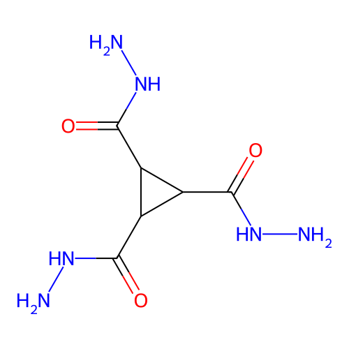 Cyclopropane-1,2,3-tricarbohydrazide structure