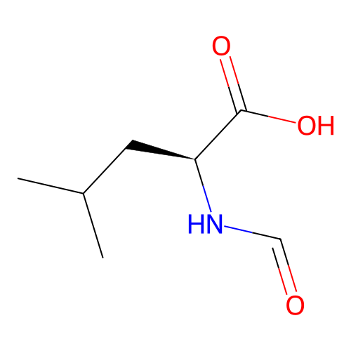 N-Formylleucine structure