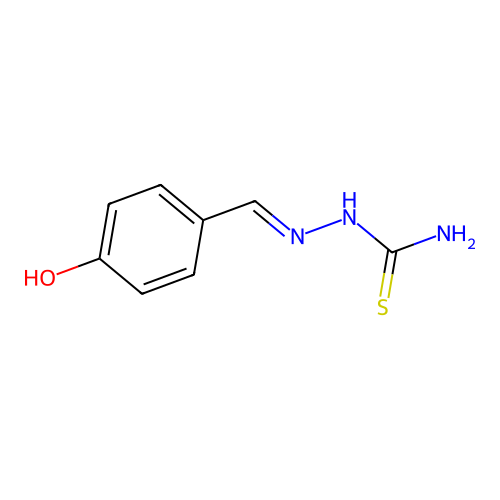 Hydrazinecarbothioamide, 2-[(4-hydroxyphenyl)methylene]- structure
