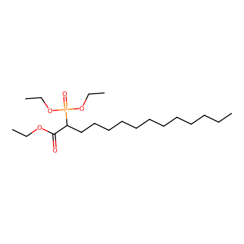 Ethyl 2-(diethoxyphosphoryl)tetradecanoate structure