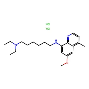 8-(6-Diethylaminohexylamino)-6-methoxy-4-methylquinoline dihydrochloride structure