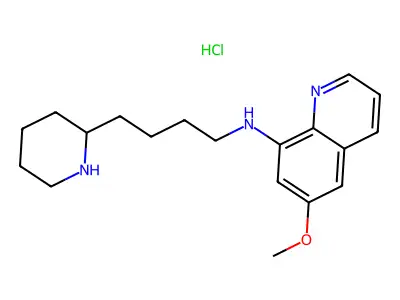 6-Methoxy-N-[4-(2-piperidinyl)butyl]-8-quinolinamine structure