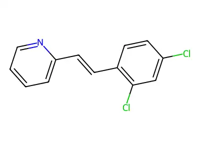 2-[2-(2,4-Dichlorophenyl)vinyl]pyridine structure