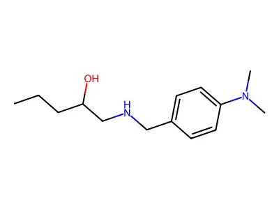 1-((4-(Dimethylamino)benzyl)amino)-2-pentanol structure