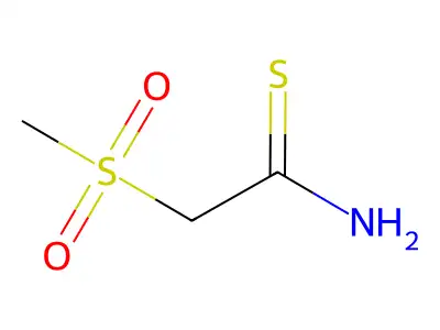 2-Methanesulfonylethanethioamide structure