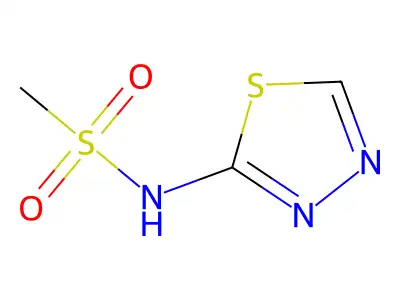 N-1,3,4-thiadiazol-2-ylmethanesulfonamide structure