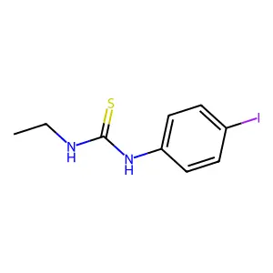 Thiourea, N-ethyl-N'-(4-iodophenyl)- structure