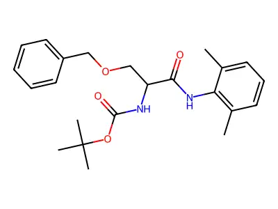 Tert-butyl N-[1-[(2,6-dimethylphenyl)carbamoyl]-2-phenylmethoxy-ethyl]carbamate structure