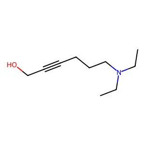 2-Hexyn-1-ol, 6-(diethylamino)- structure