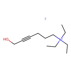 N,N,N-三乙基-6-羟基己-4-炔-1-铵碘化物 structure