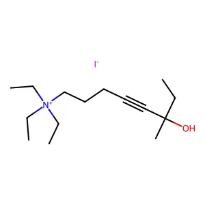 4-Octyn-1-aminium, 6-hydroxy-6-methyl-N,N,N-triethyl-, iodide structure