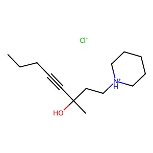 3-Methyl-1-(piperidin-1-yl)oct-4-yn-3-ol--hydrogen chloride (1/1) structure