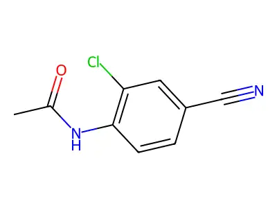 2-Chloro-4-cyanoacetanilide structure
