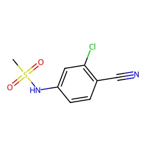 N-(3-chloro-4-cyanophenyl)methanesulfonamide structure