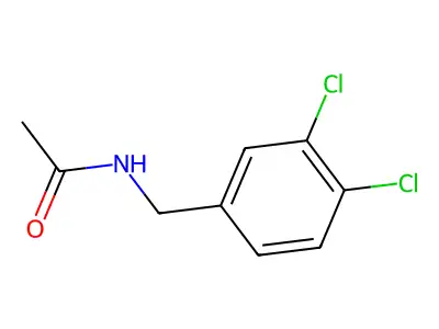 N-(3,4-dichlorobenzyl)acetamide structure