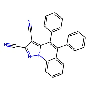 4,5-Diphenylpyrazolo[1,5-a]quinoline-2,3-dicarbonitrile structure