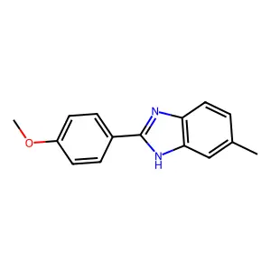 2-(4-Methoxyphenyl)-6-methyl-1H-benzimidazole structure