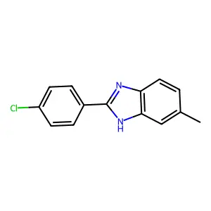 2-(4-Chlorophenyl)-6-methyl-1H-benzimidazole structure