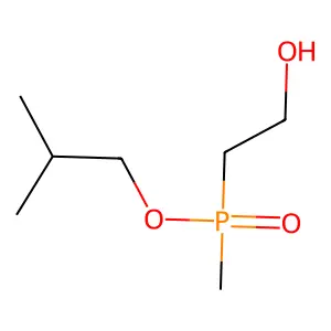 Isobutyl (2-hydroxyethyl)methylphosphinate structure