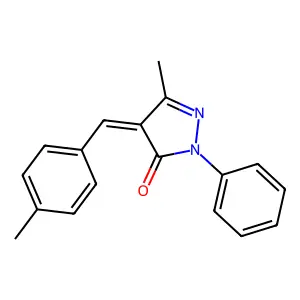 5-Methyl-4-(4-methylbenzylidene)-2-phenyl-2,4-dihydro-3H-pyrazol-3-one structure