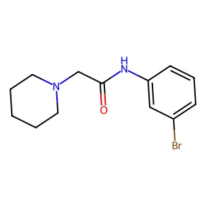 1-Piperidineacetamide, N-(3-bromophenyl)- structure