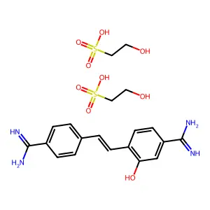 Hydroxystilbamidine Isethionate structure