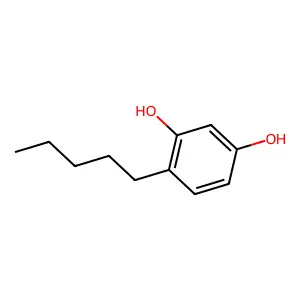 Pentylresorcinol structure