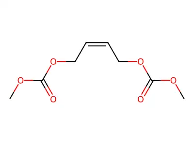 Carbonic acid 4-methoxycarbonyloxy-but-2-enyl ester methyl ester structure