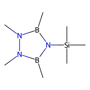 1,2,4,3,5-Triazadiborolidine, 1,2,3,5-tetramethyl-4-(trimethylsilyl)- structure