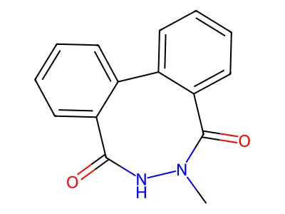 Dibenzo(d,f)(1,2)diazocine-5,8-dione, 6,7-dihydro-6-methyl- structure