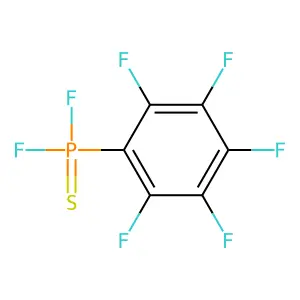 Phosphonothioic difluoride, (pentafluorophenyl)- structure