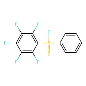 Phosphinothioic fluoride, (pentafluorophenyl)phenyl- structure