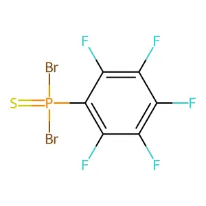 Phosphonothioic dibromide, (pentafluorophenyl)- structure