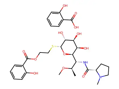 Celesticetin salicylate structure