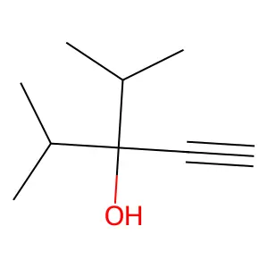 3-Isopropyl-4-methyl-1-pentyn-3-ol structure